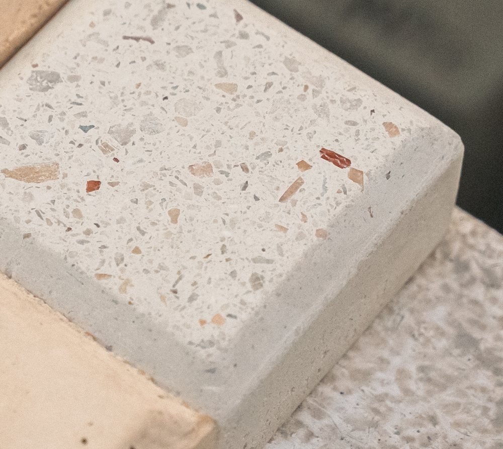 Acid etched precast concrete finish