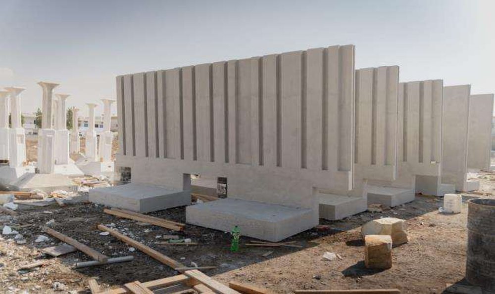 Precast boundary walls for agricultural asset rehabilitation in Madinat Zayed