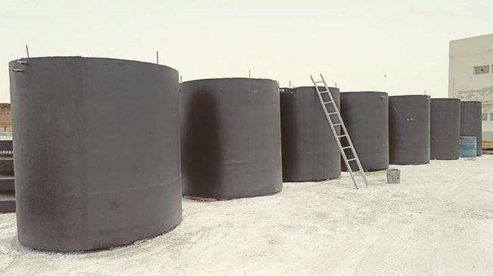 Tilal Al Ghaf precast concrete water tanks